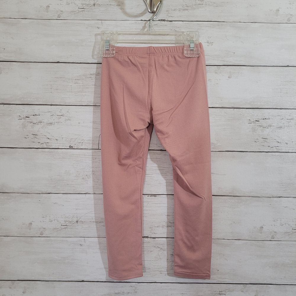 BNWT DOT DOT SMILE Baby Girl Solid Pink‎ Buttery Soft Leggings Size 2T - Picture 3 of 8